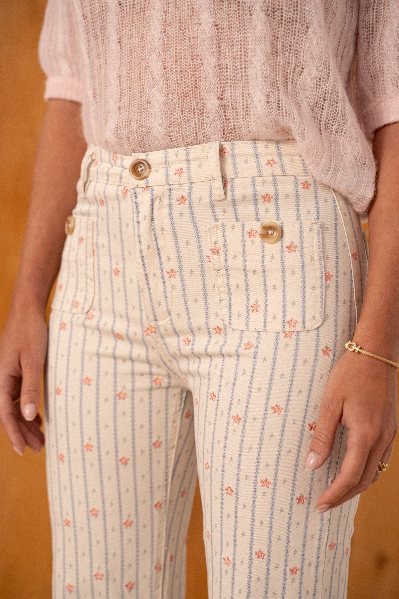 FRENCH EMBROIDERY JEANS