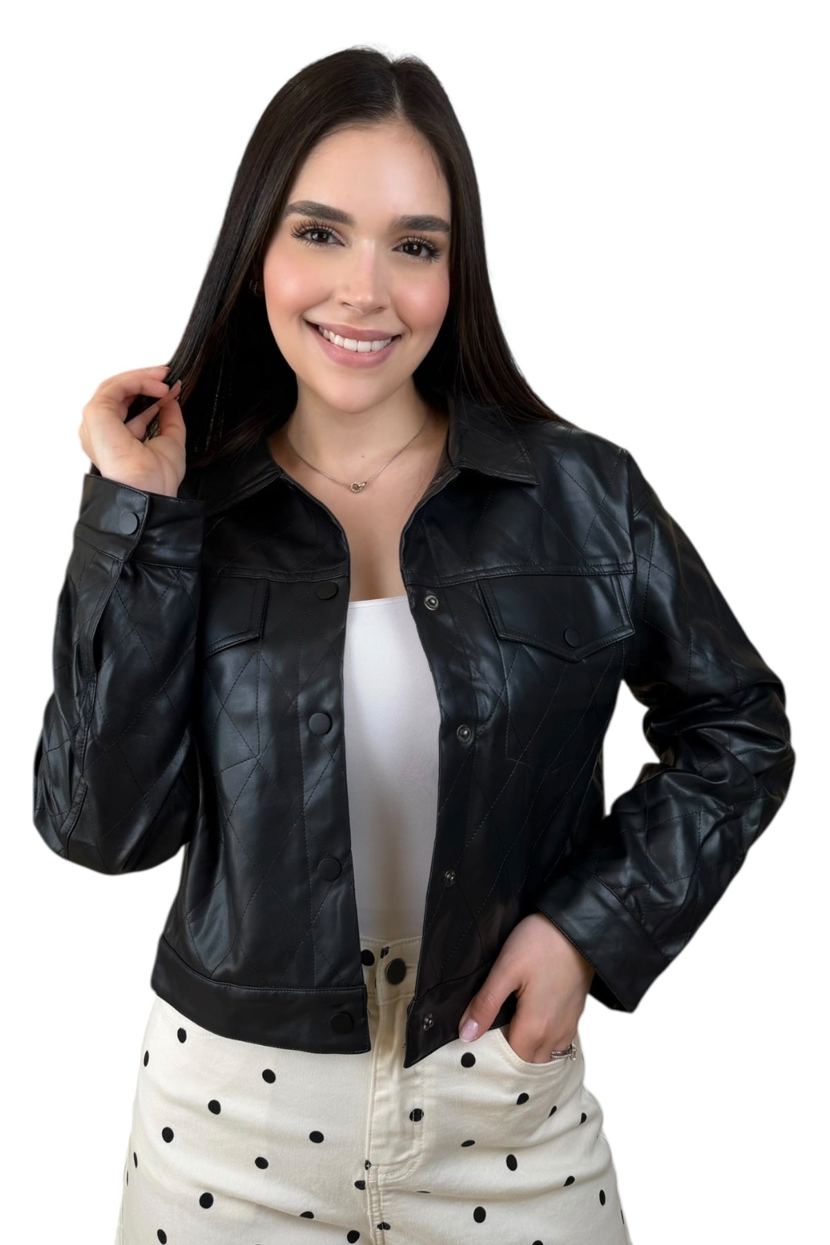 BLACK LEATHER JACKET
