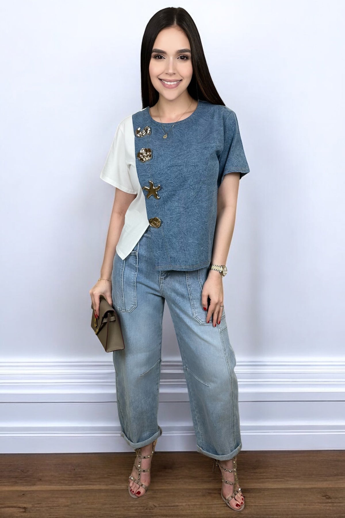 SOLE DENIM TOP