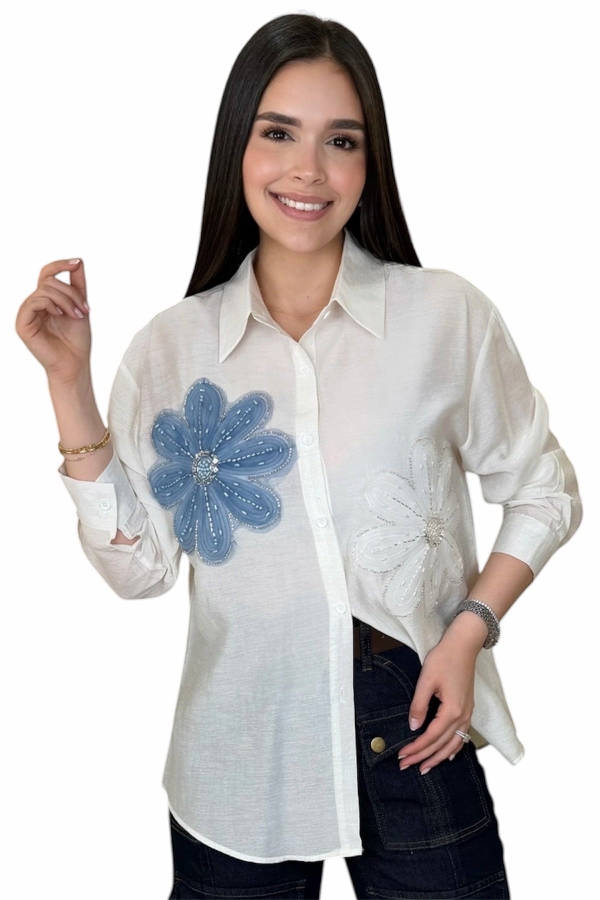 ITALIAN FLOWER BLOUSE