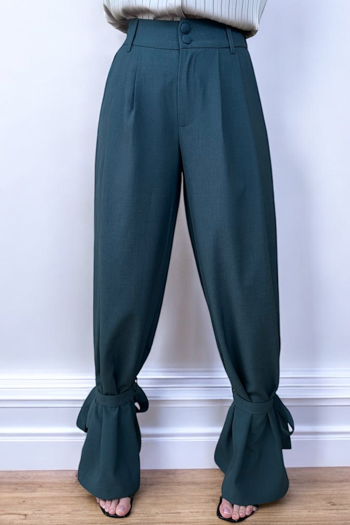 EMERALD PALAZZO PANTS