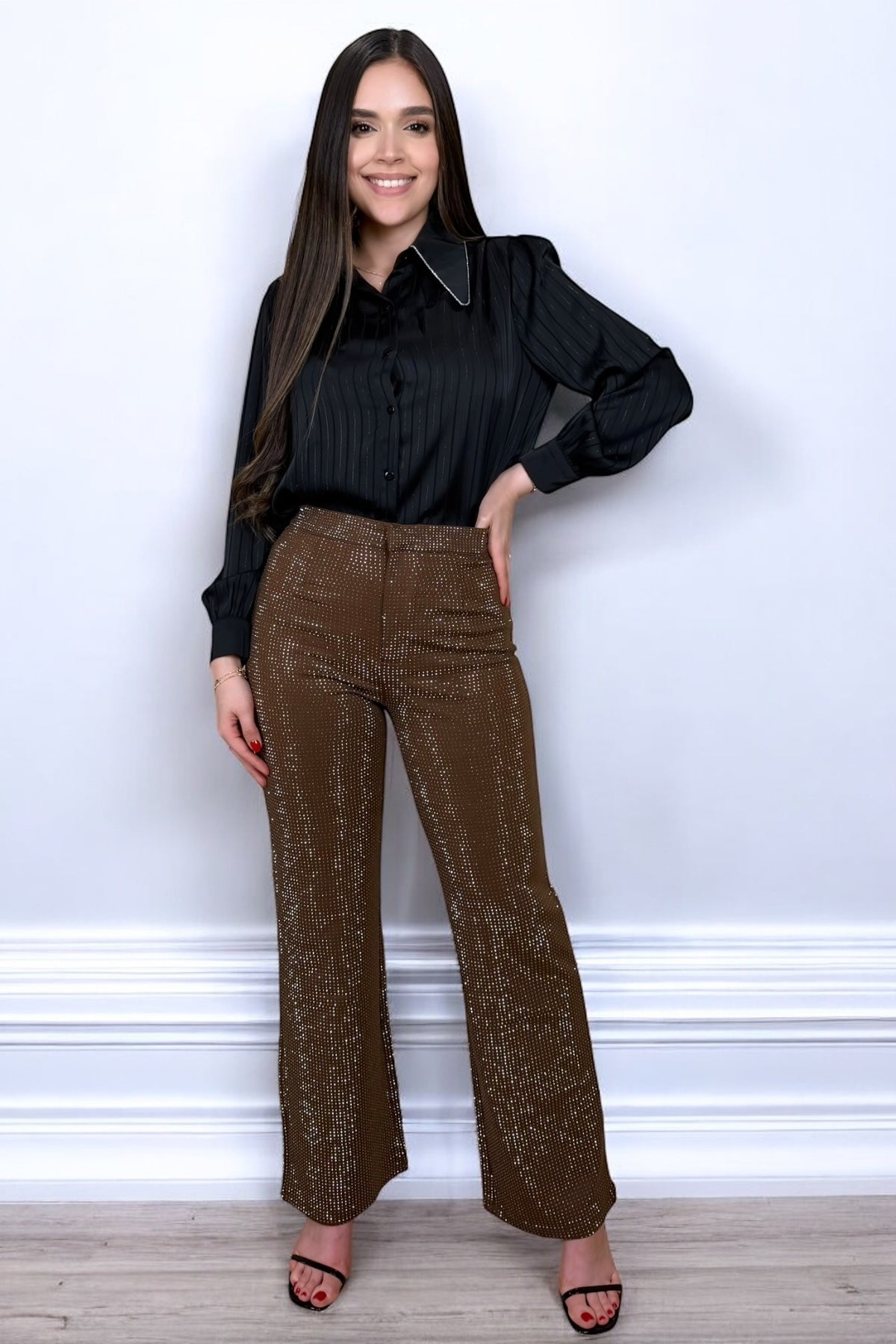 DIAMOND PANTS - BROWN