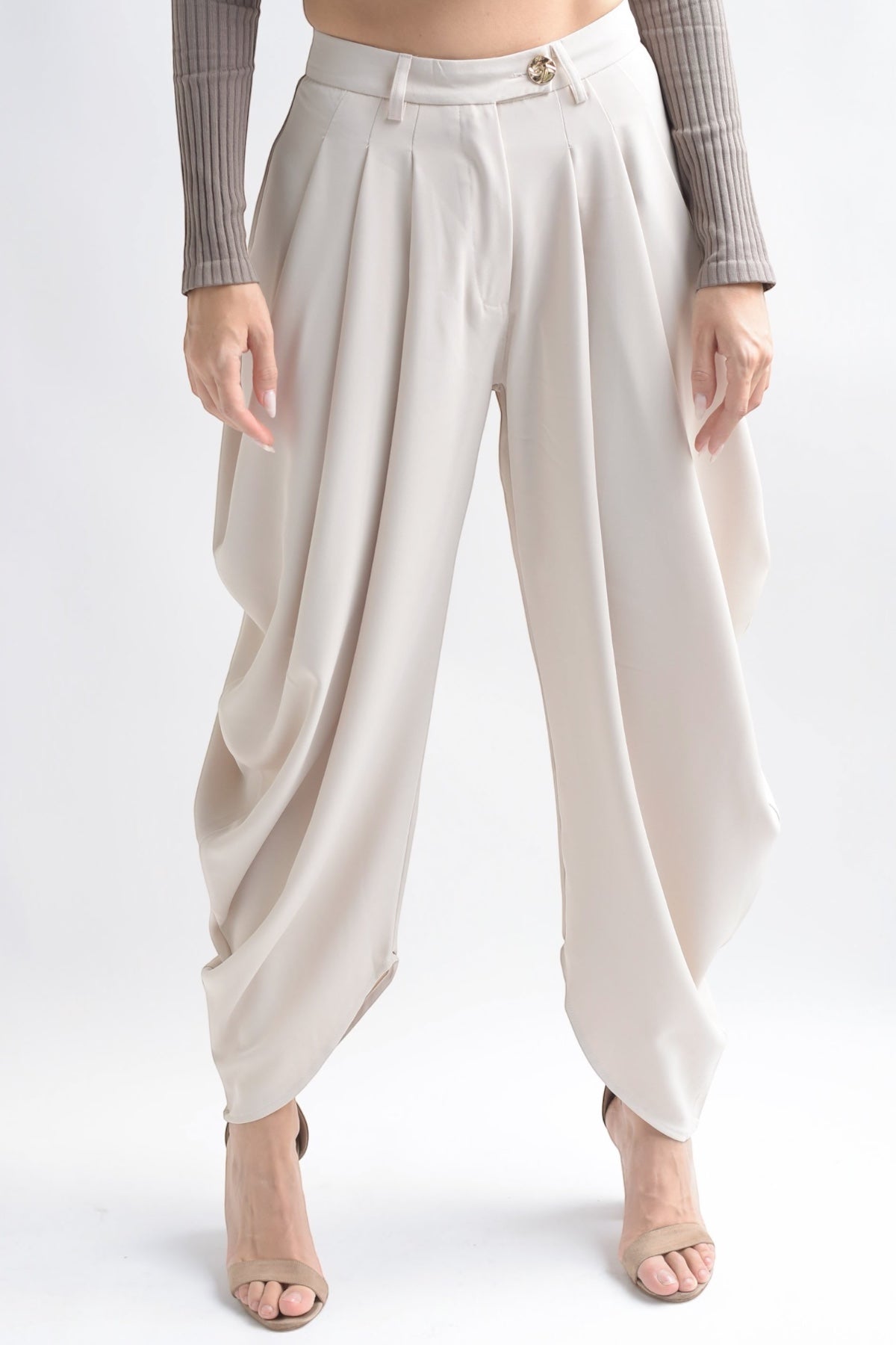 BUBBLE PANT - BEIGE