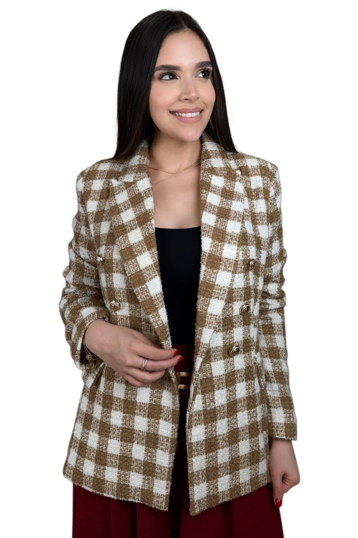 PARISIAN LUXE TWEED BLAZER - BEIGE