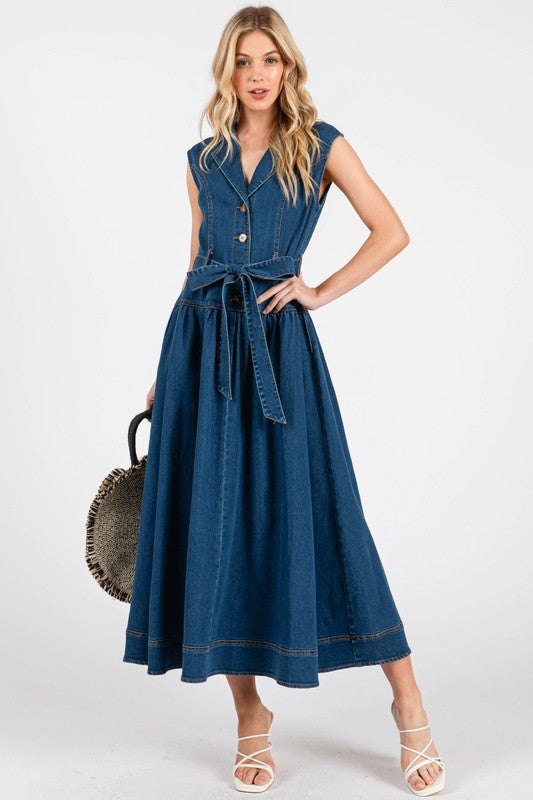 LORENA DENIM DRESS