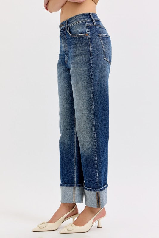 CLASSIC TURN-UP JEANS