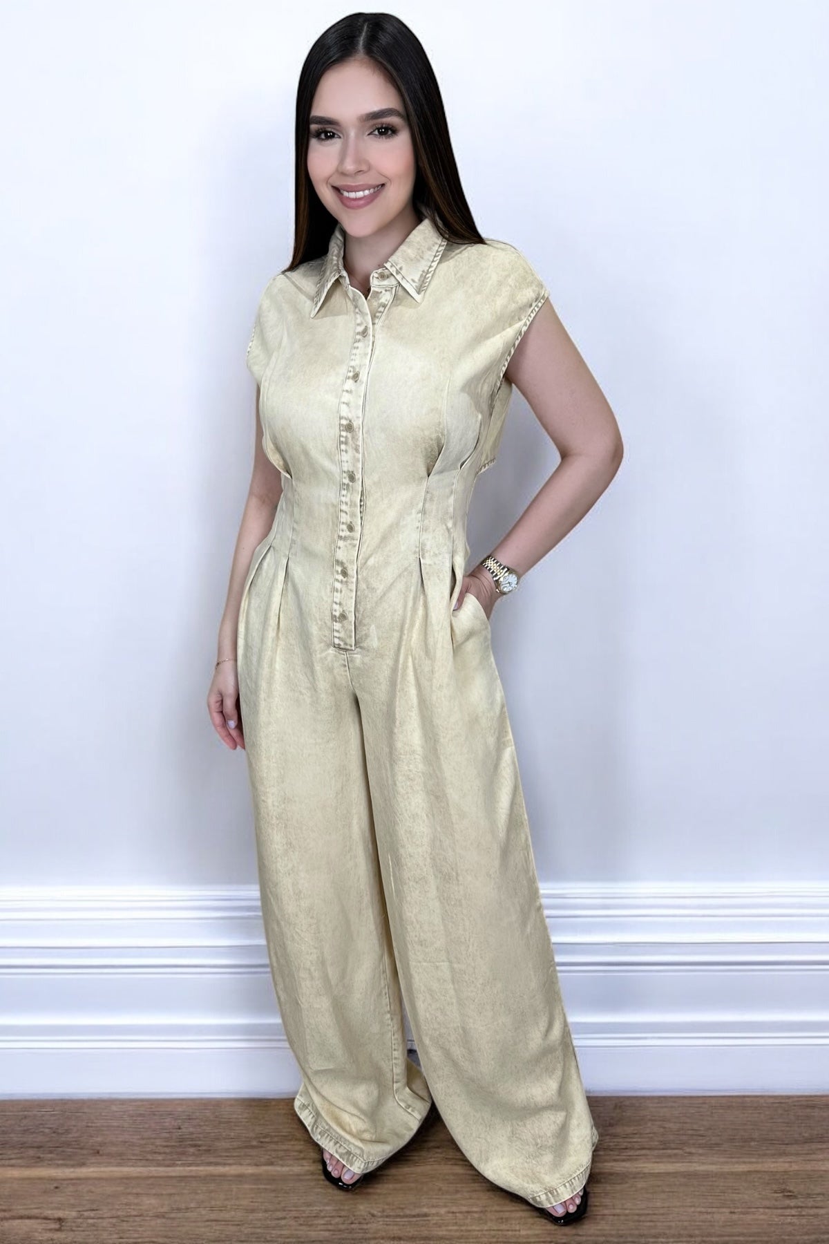 GOLDEN SAND JUMPSUIT