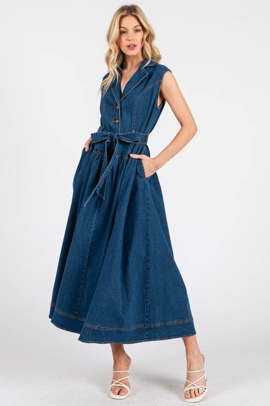 LORENA DENIM DRESS