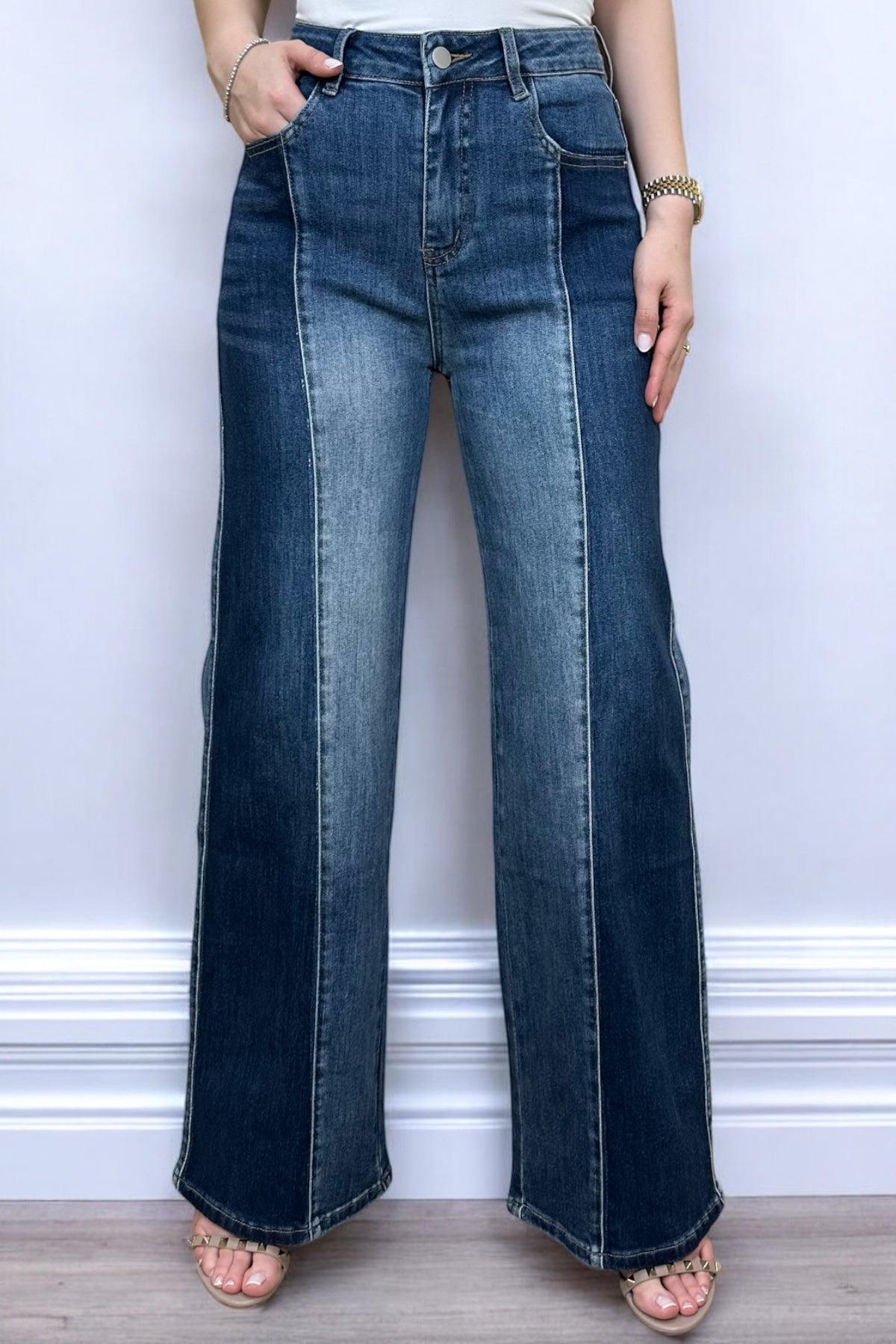 TWO TONES JEANS