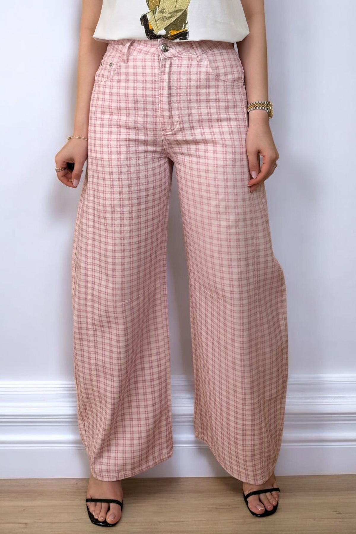 THE ROSE CHECK PANT
