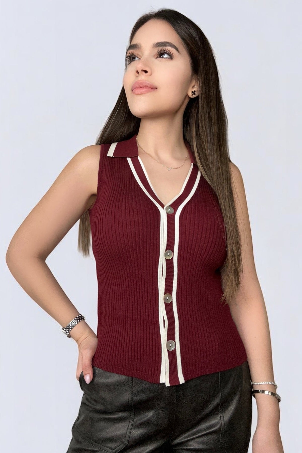 BURGUNDY TOP