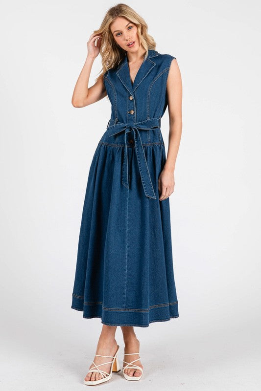 LORENA DENIM DRESS