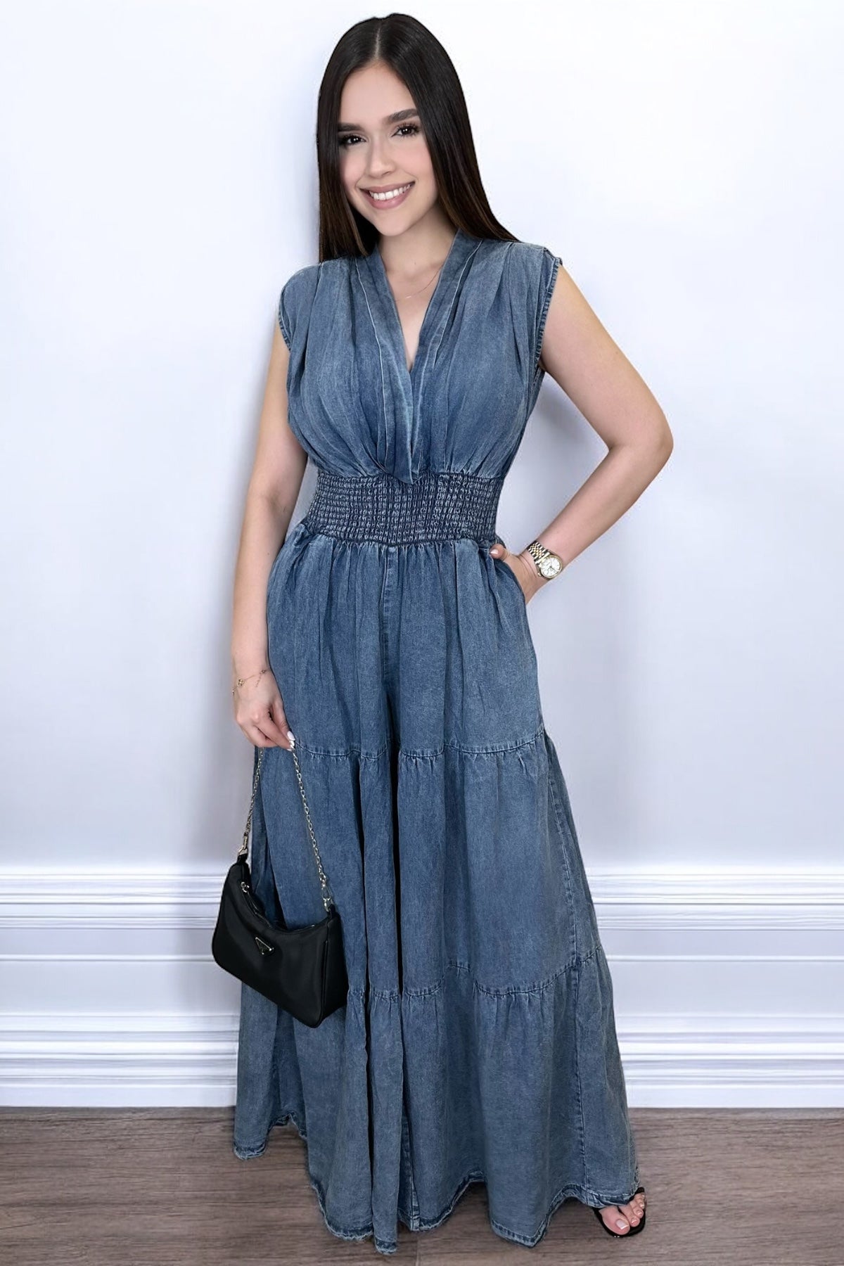 PRE ORDER - ELEGANT DENIM JUMPSUIT - III EDITION