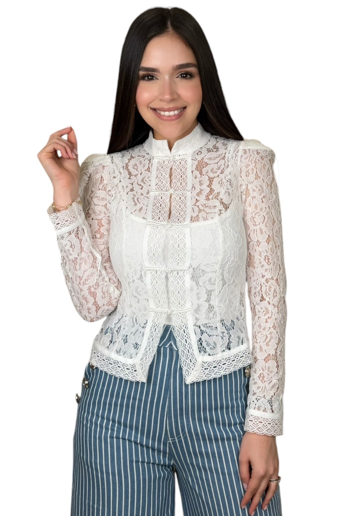 NAPOLEON BLOUSE - WHITE