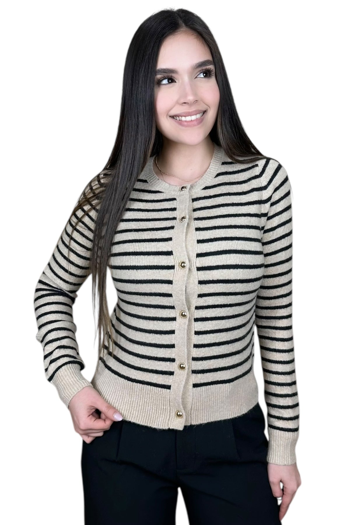 THE BEIGE LINES CARDIGAN