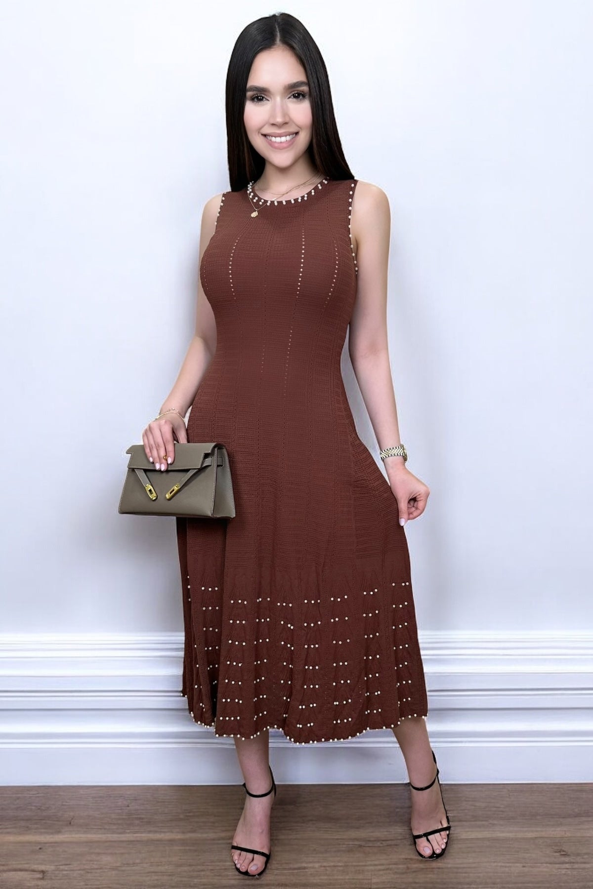 PEARL BROWN DRESS