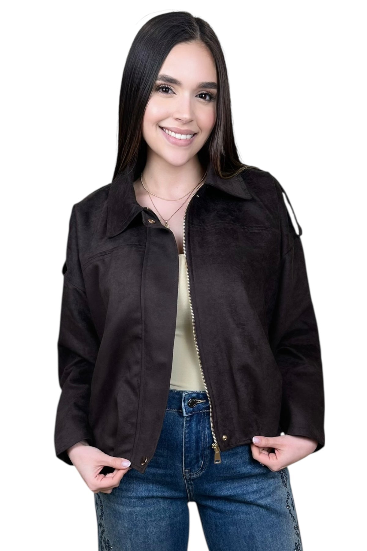 THE VIRAL SUEDE JACKET