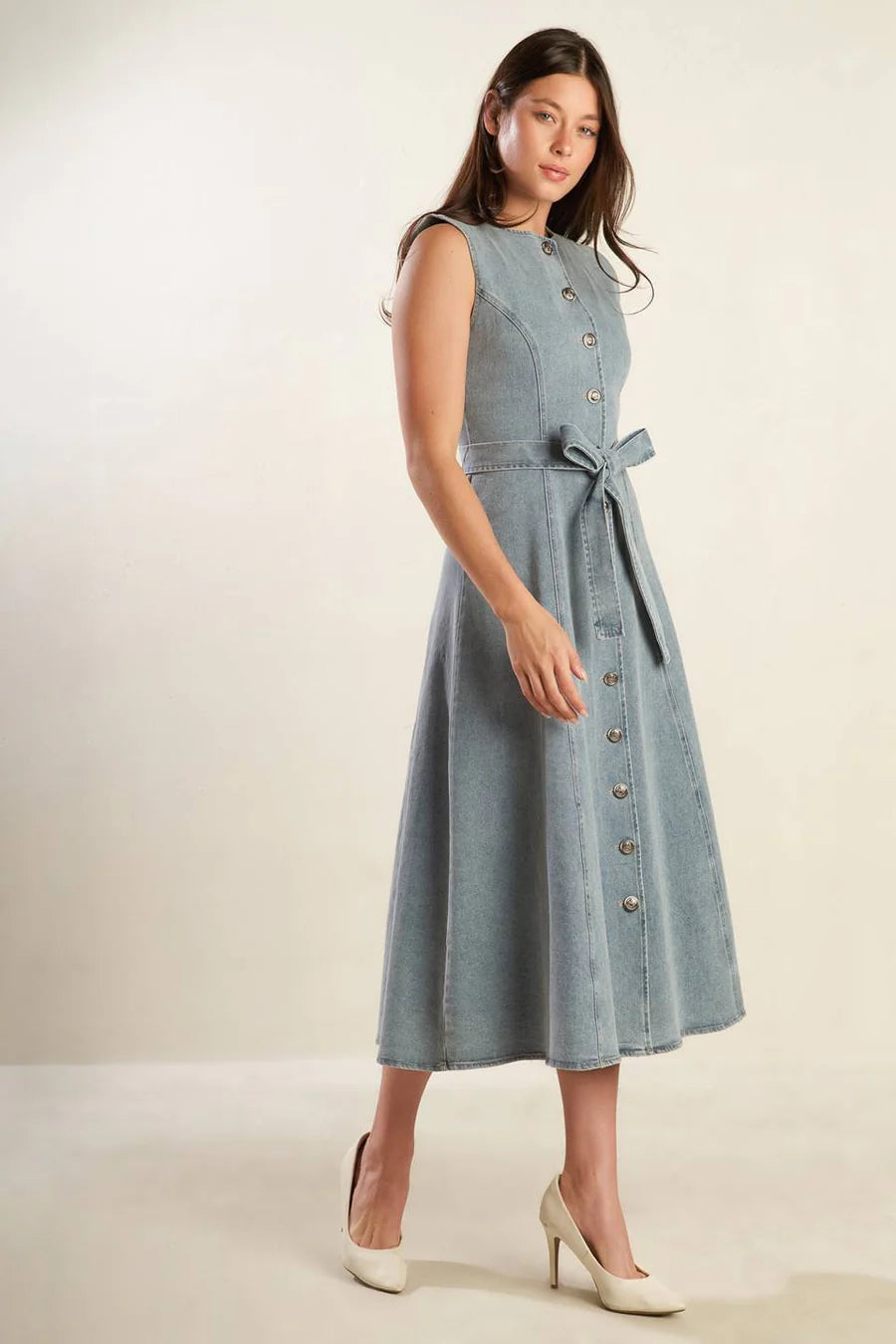 LOUVRE DENIM DRESS