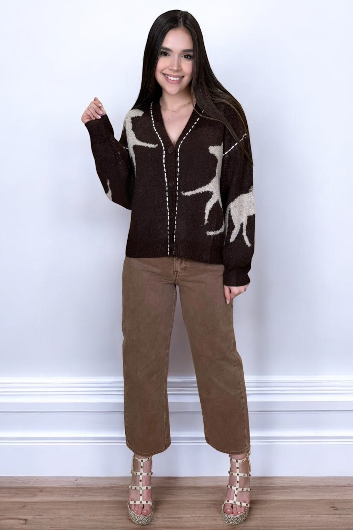 MELODY HORSE CARDIGAN