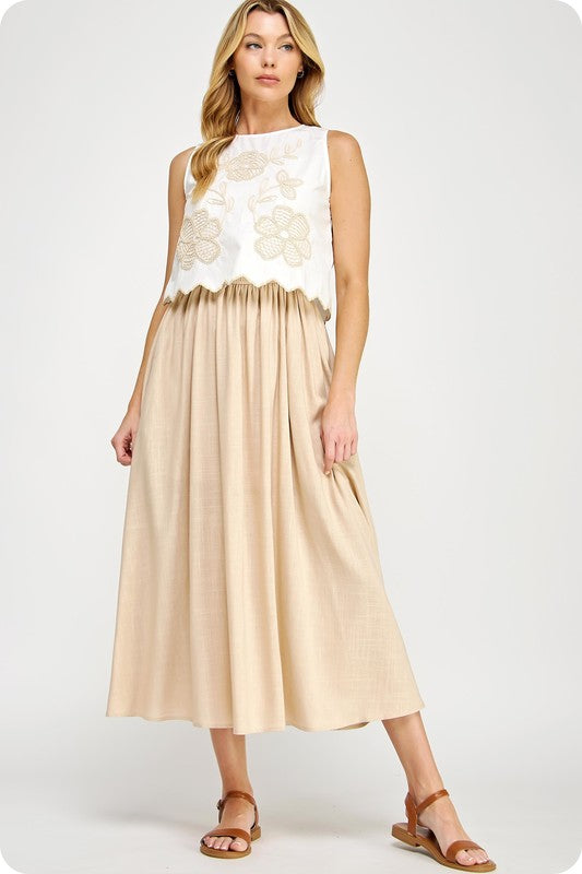 LESLIE EMBROIDERED DRESS