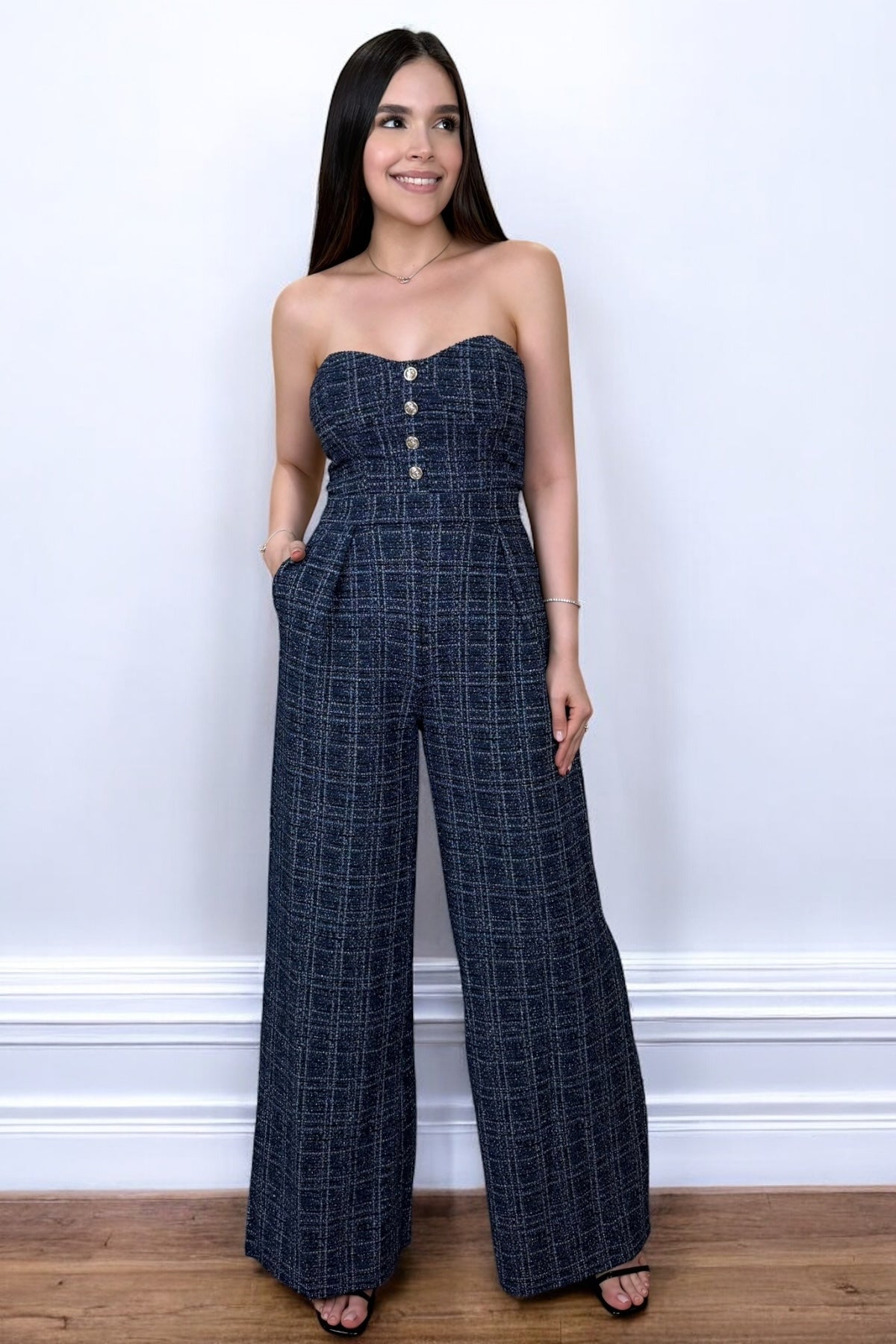 THE PERFECT TWEED JUMPSUIT