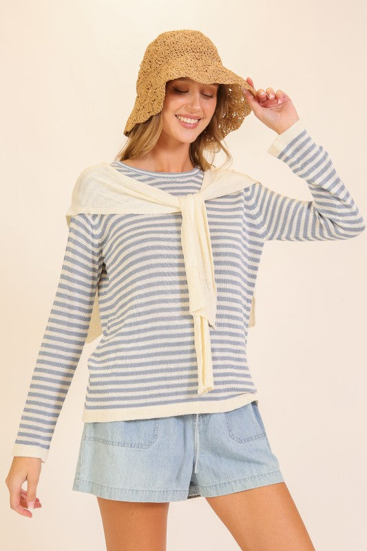 STRIPES KNIT SWEATER