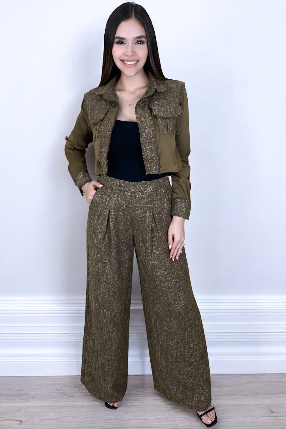 THE OLIVE TWEED SET