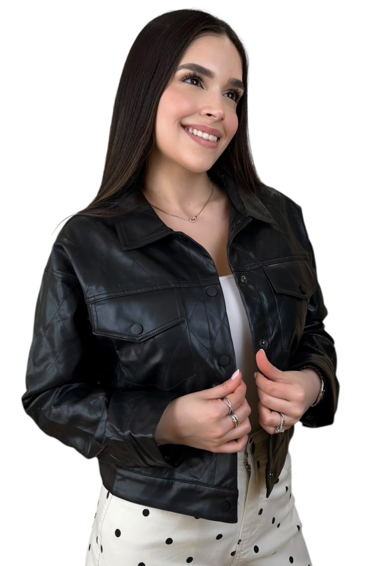 BLACK LEATHER JACKET