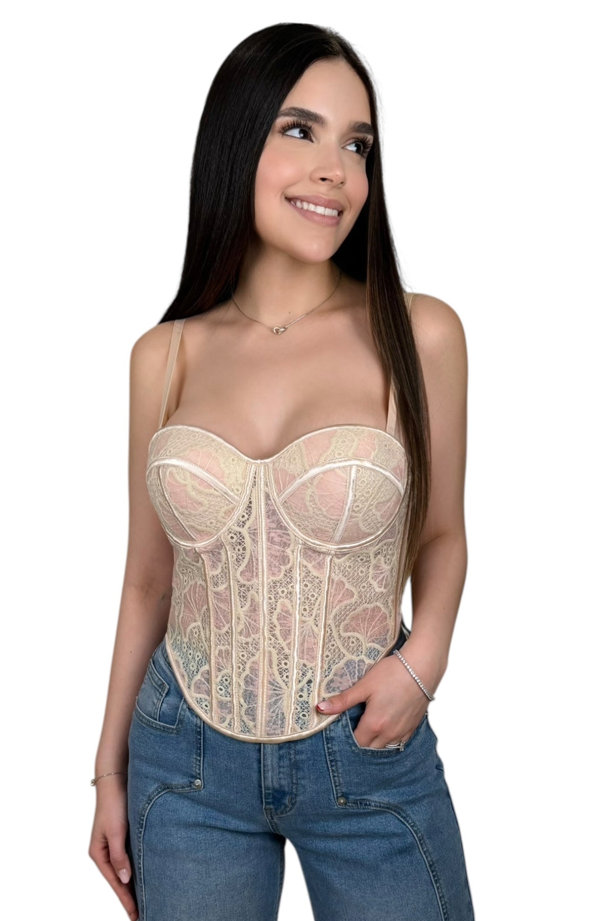 ROSE FLOR CORSET TOP
