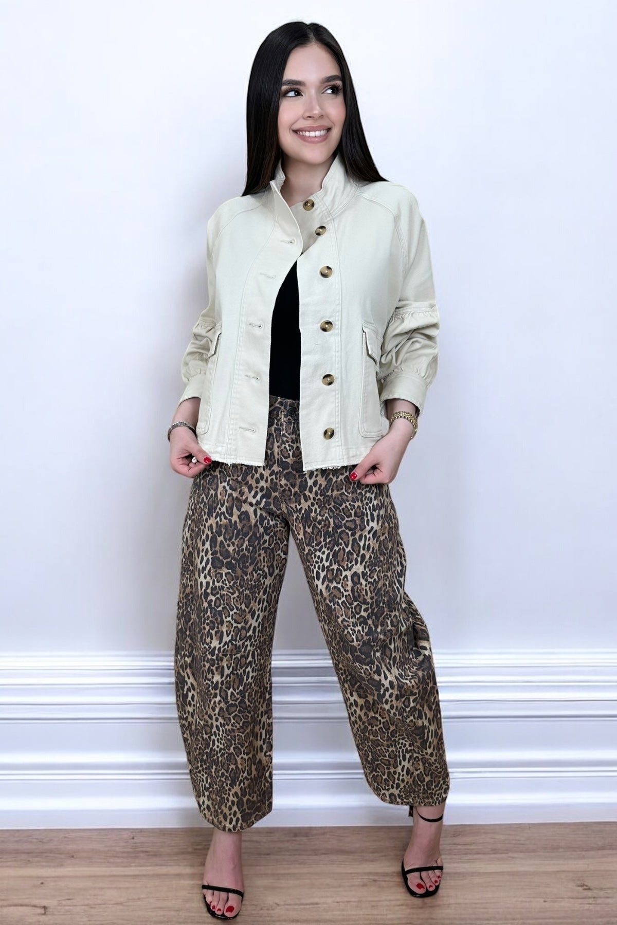 SASCHA DENIM JACKET - CREAM