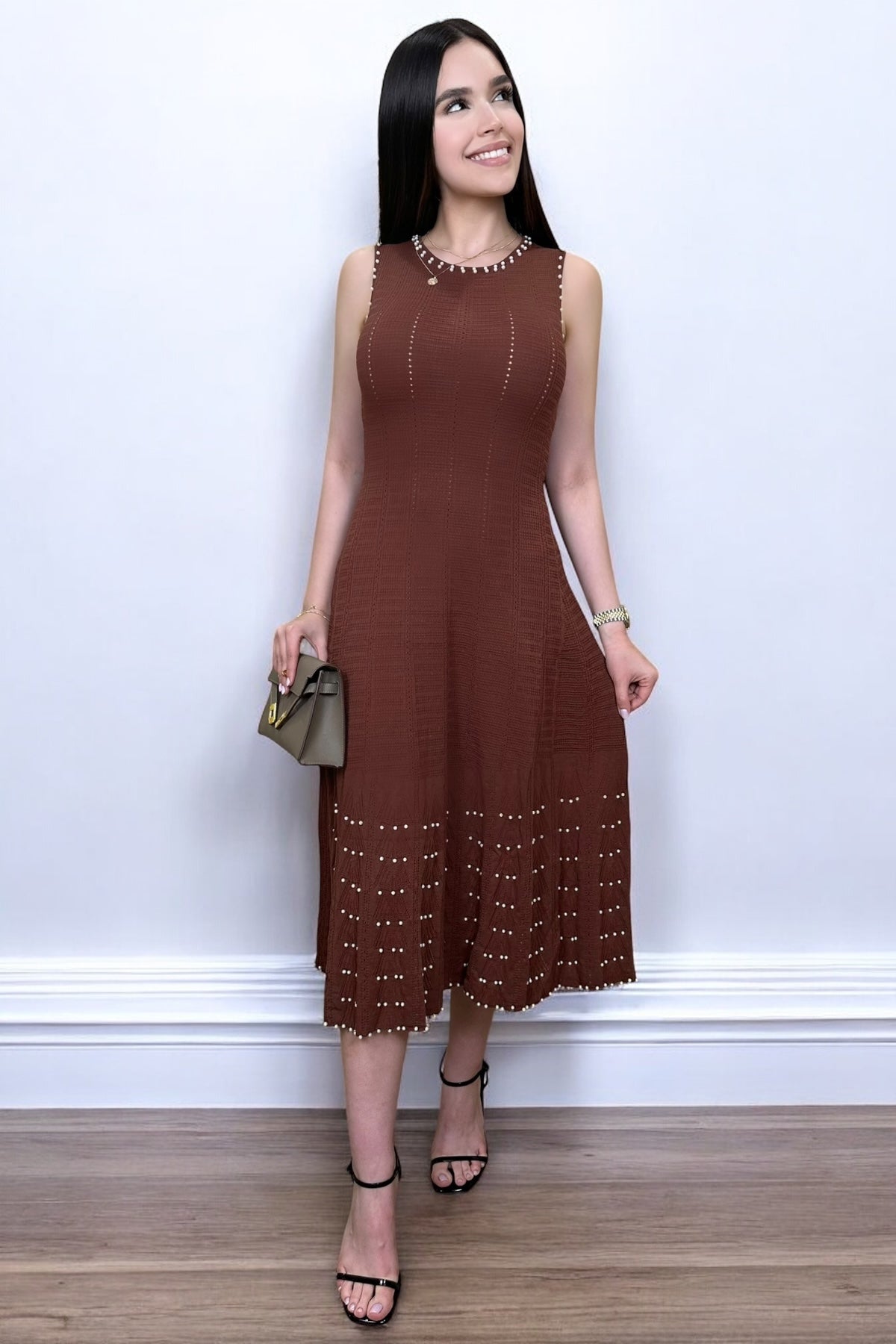 PEARL BROWN DRESS
