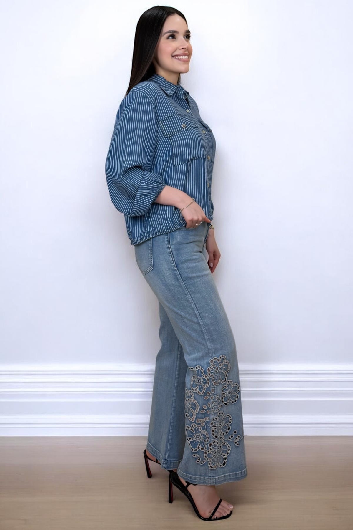 DENIM BORDADO FRENCH JEANS