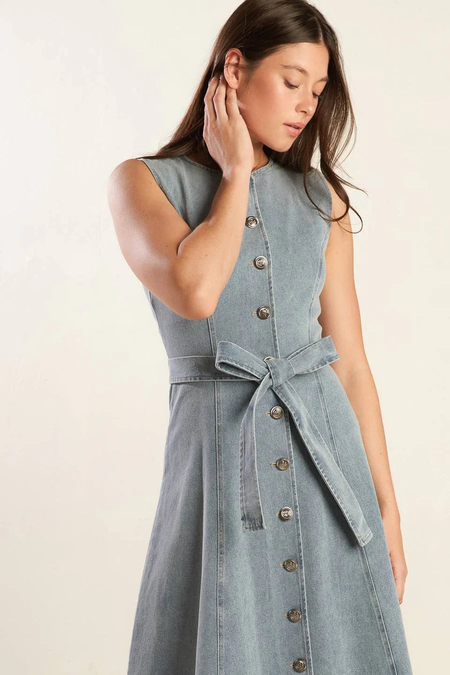 LOUVRE DENIM DRESS