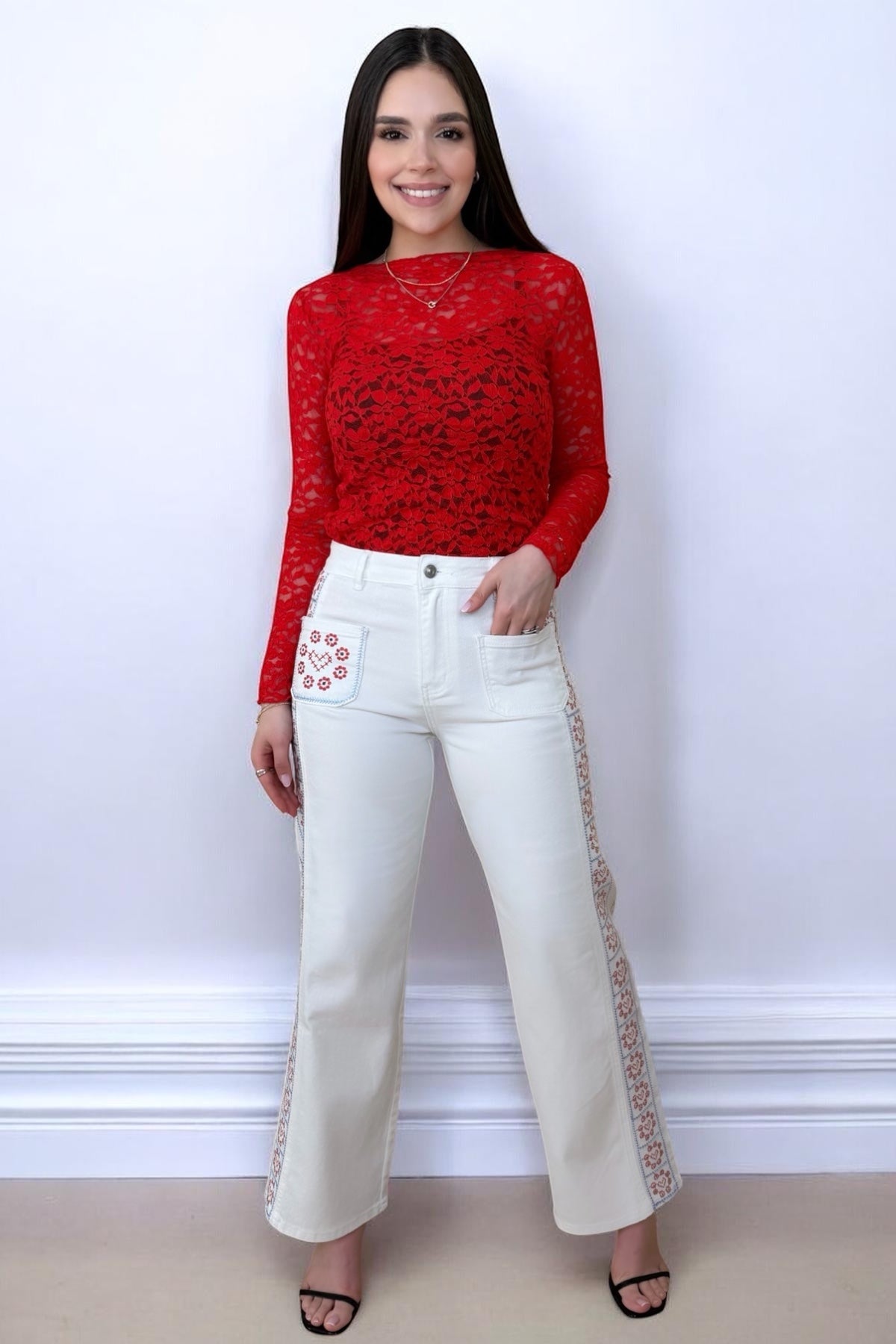 LE ROMANCE TOP - RED