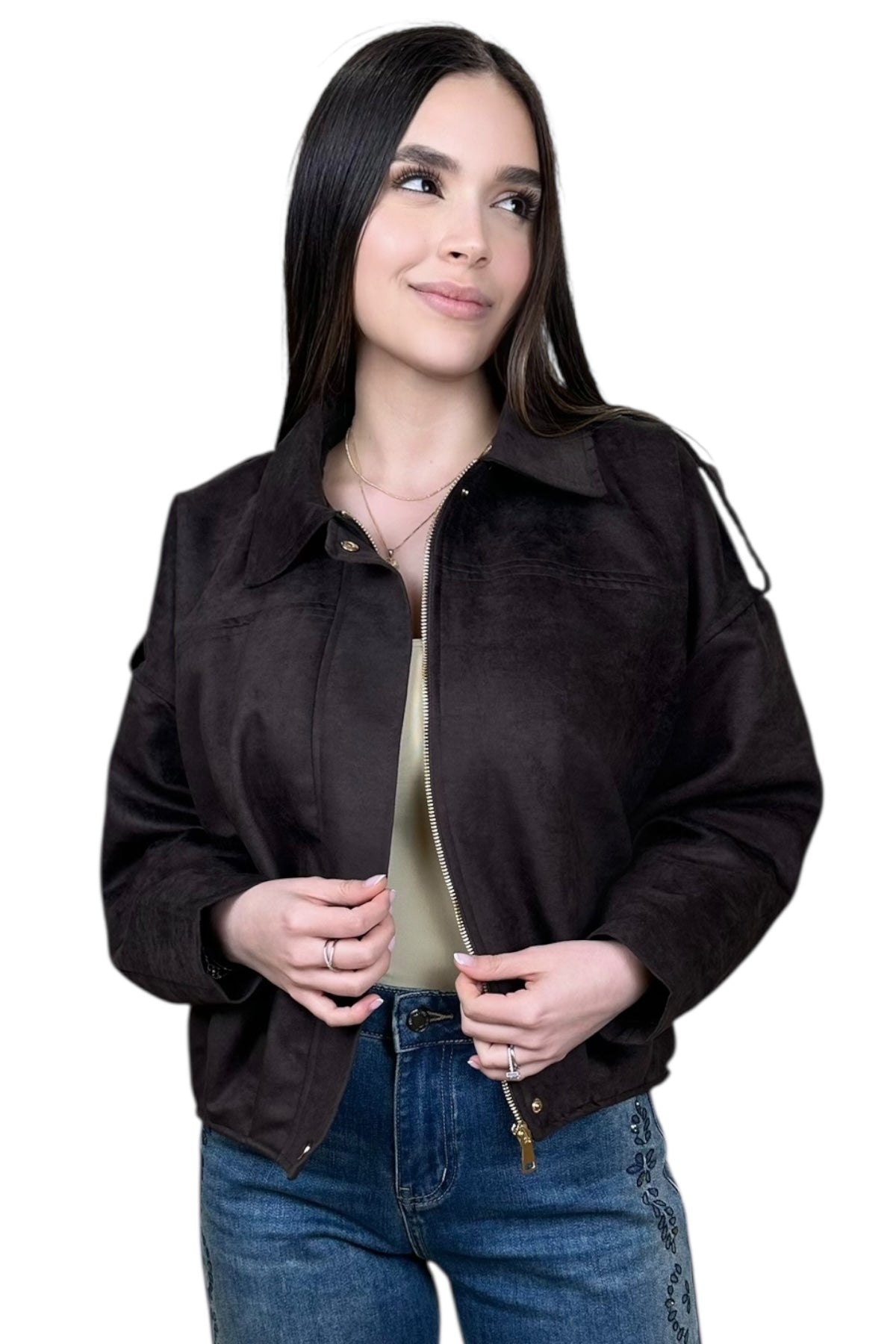 THE VIRAL SUEDE JACKET