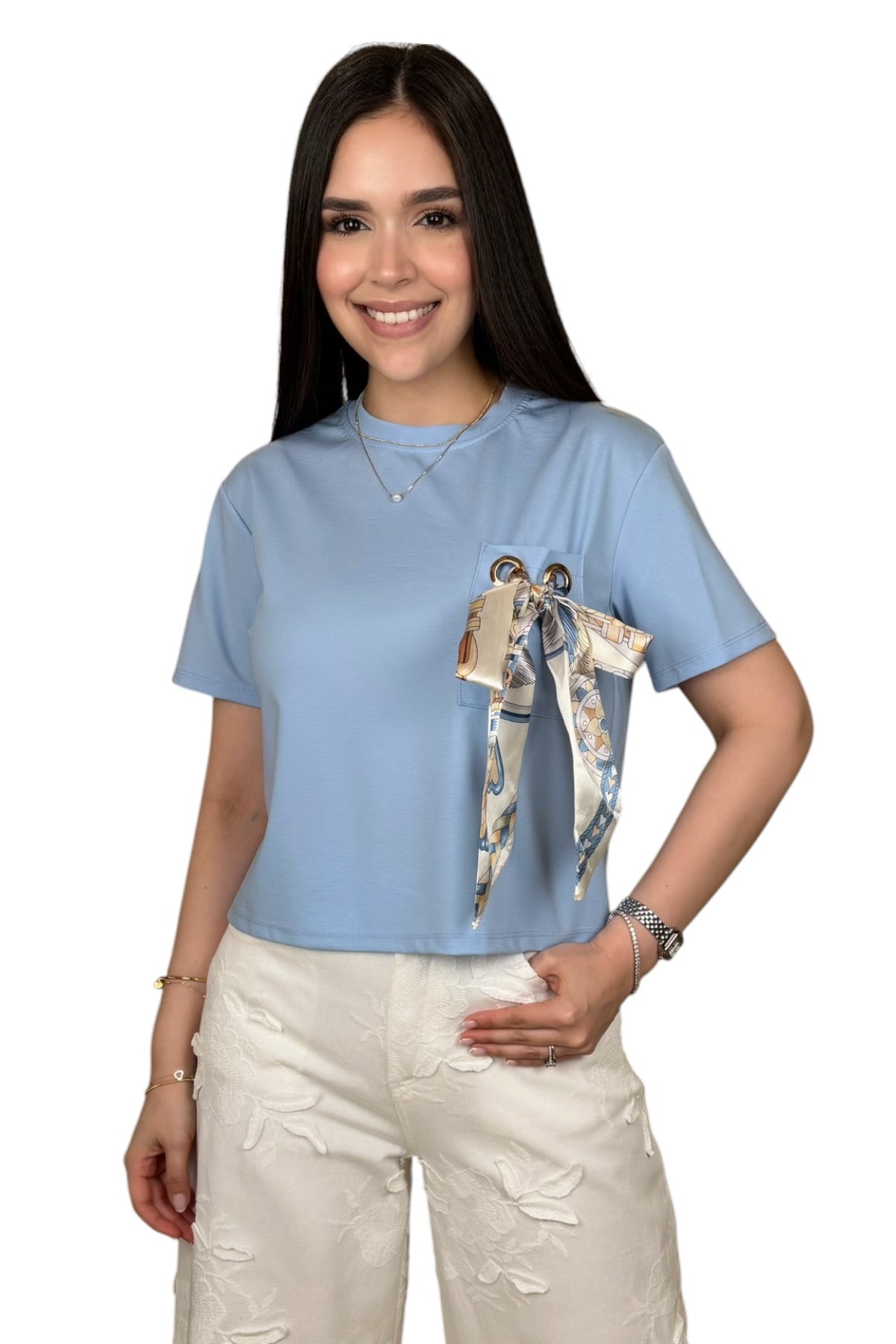 GABRIELLA TOP - BLUE