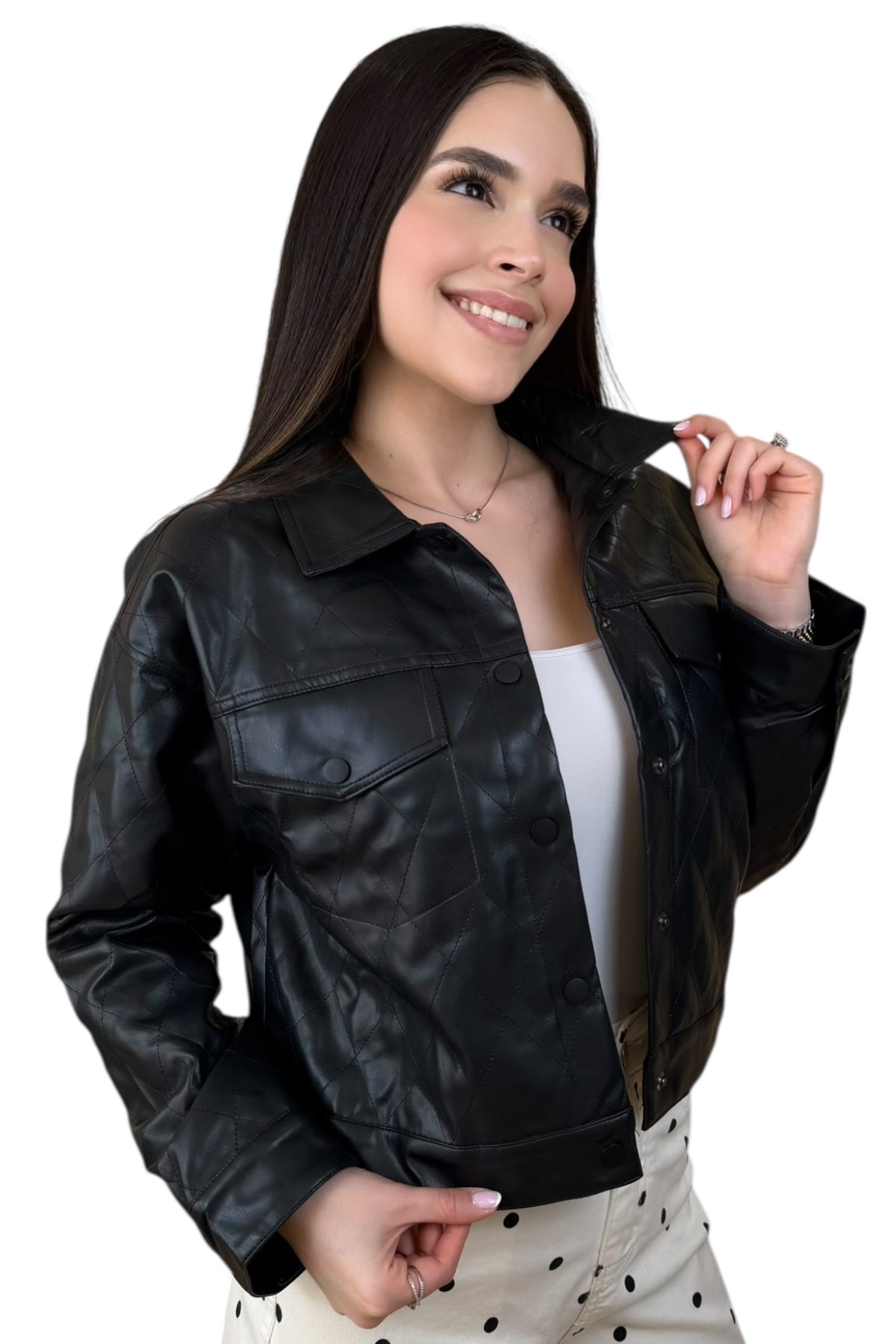 BLACK LEATHER JACKET