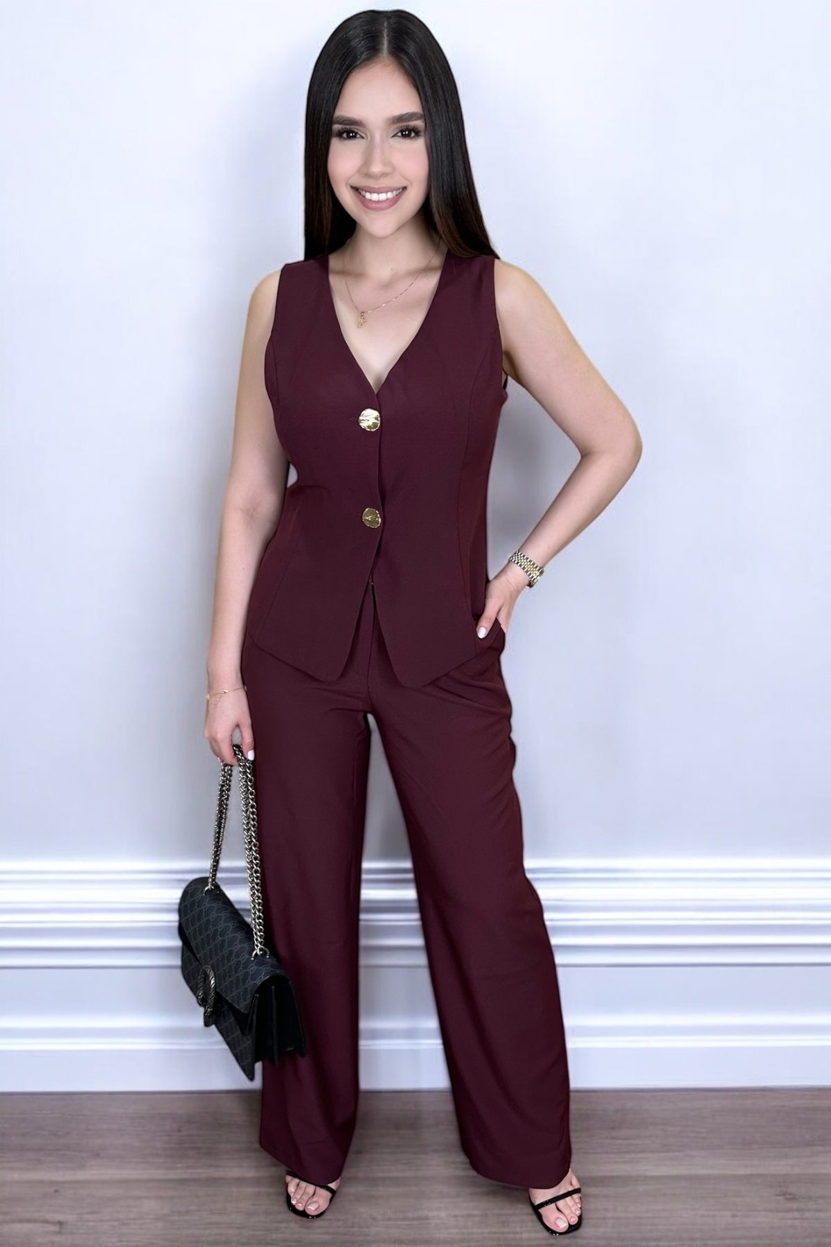 THE ALAIA SET - BURGUNDY - BACK IN STOCK
