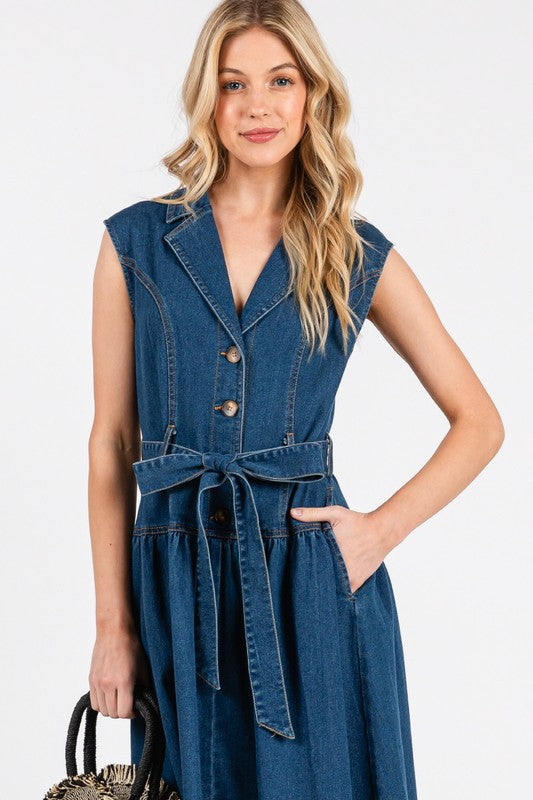 LORENA DENIM DRESS