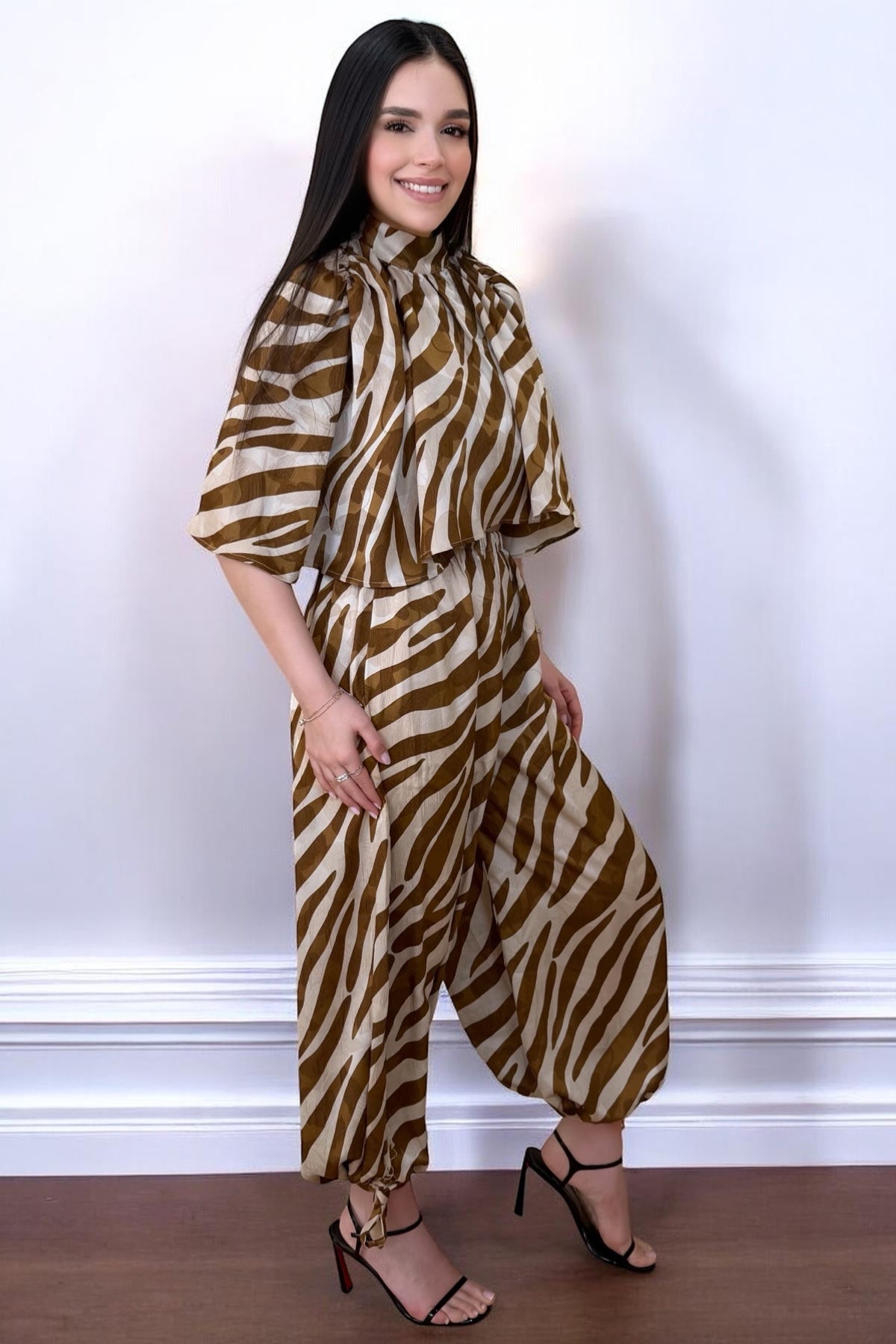 GOLDEN ANIMAL PRINT SET