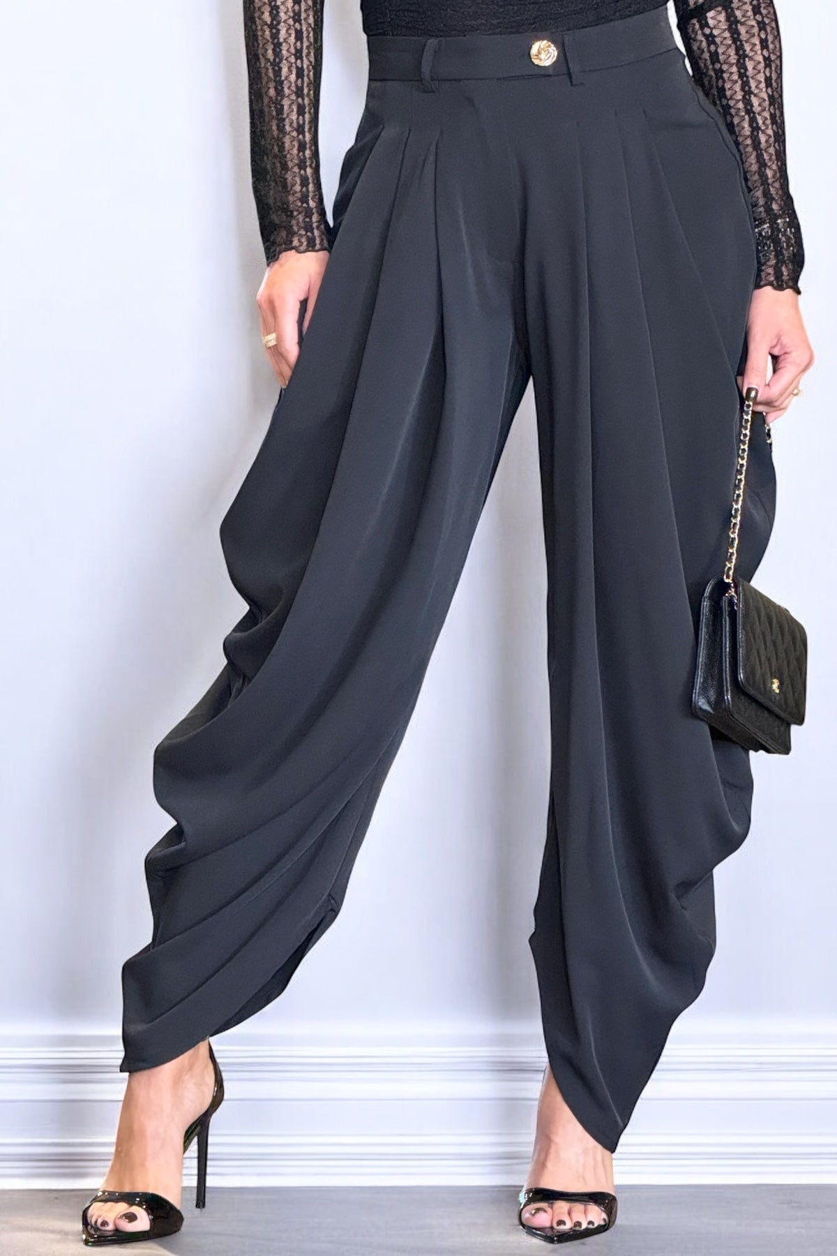 BUBBLE PANT - BLACK