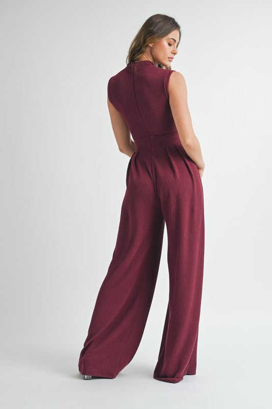 BURGUNDY JUMPSUIT