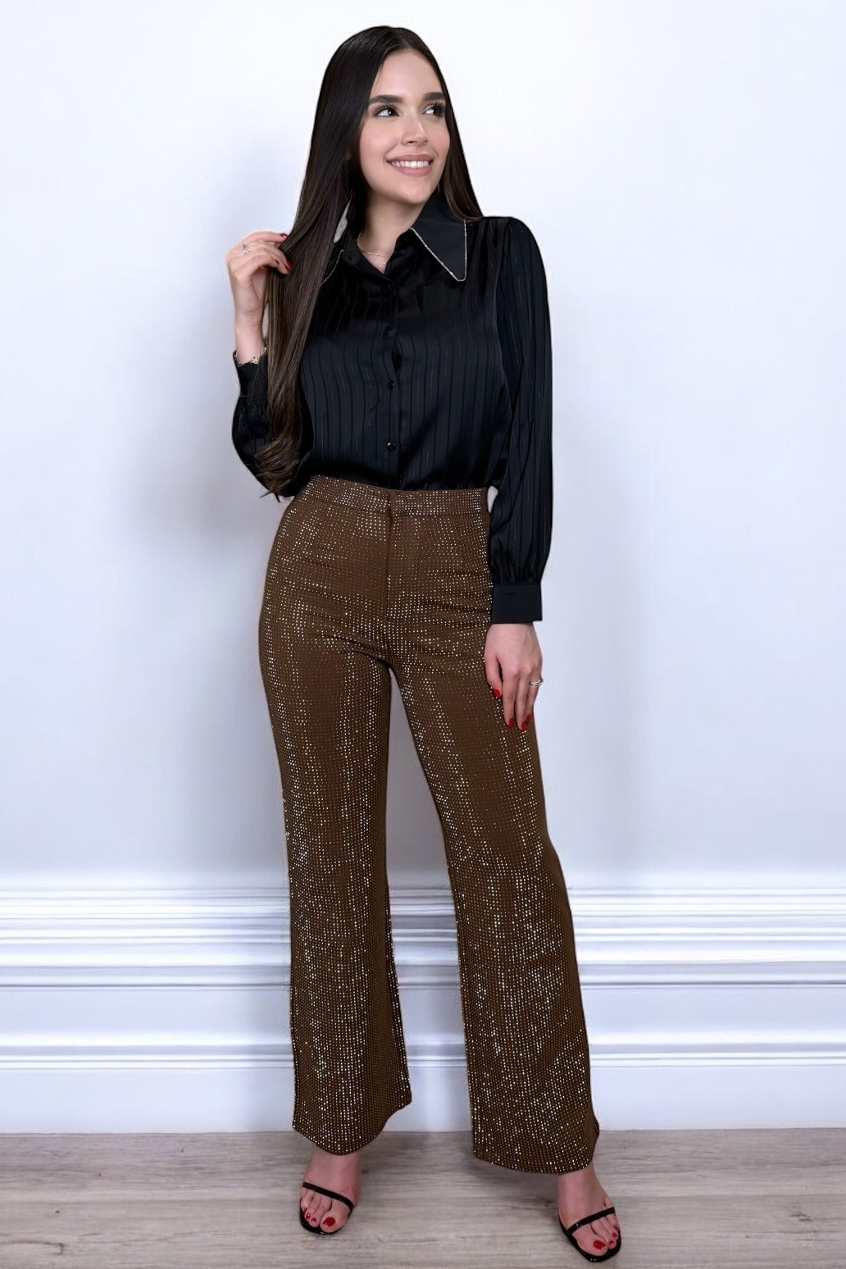 DIAMOND PANTS - BROWN