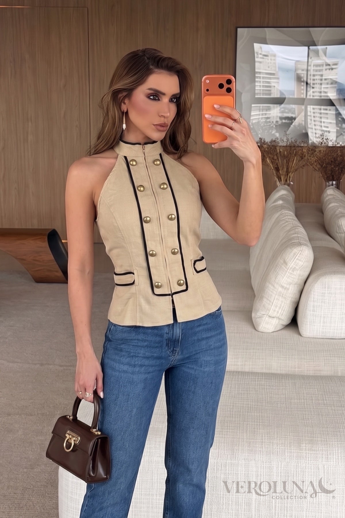 NAPOLEON TOP - TAUPE