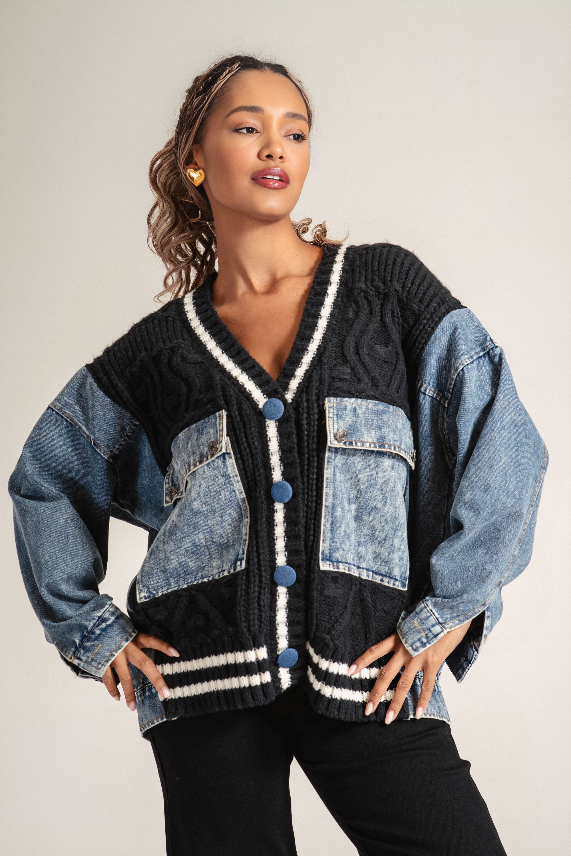 MILANO CARDIGAN - BLACK