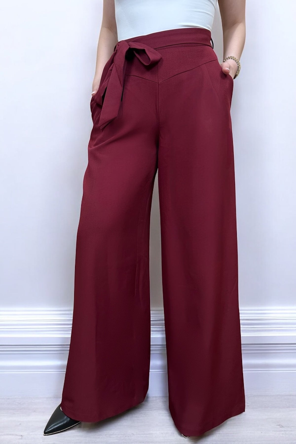 BURGUNDY ELEGANT PANT