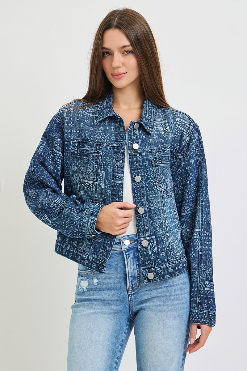 DENIM RISEN JACKET