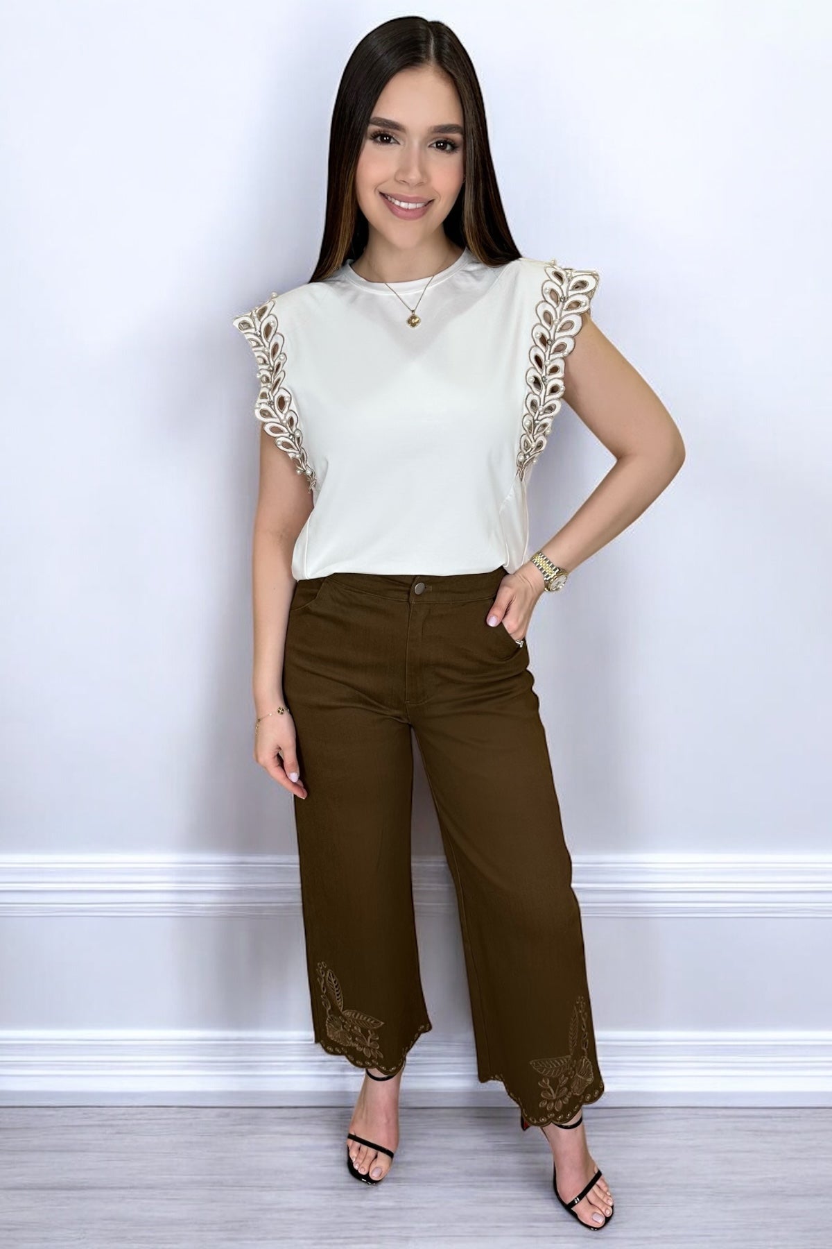 PERLA BLOUSE - IVORY