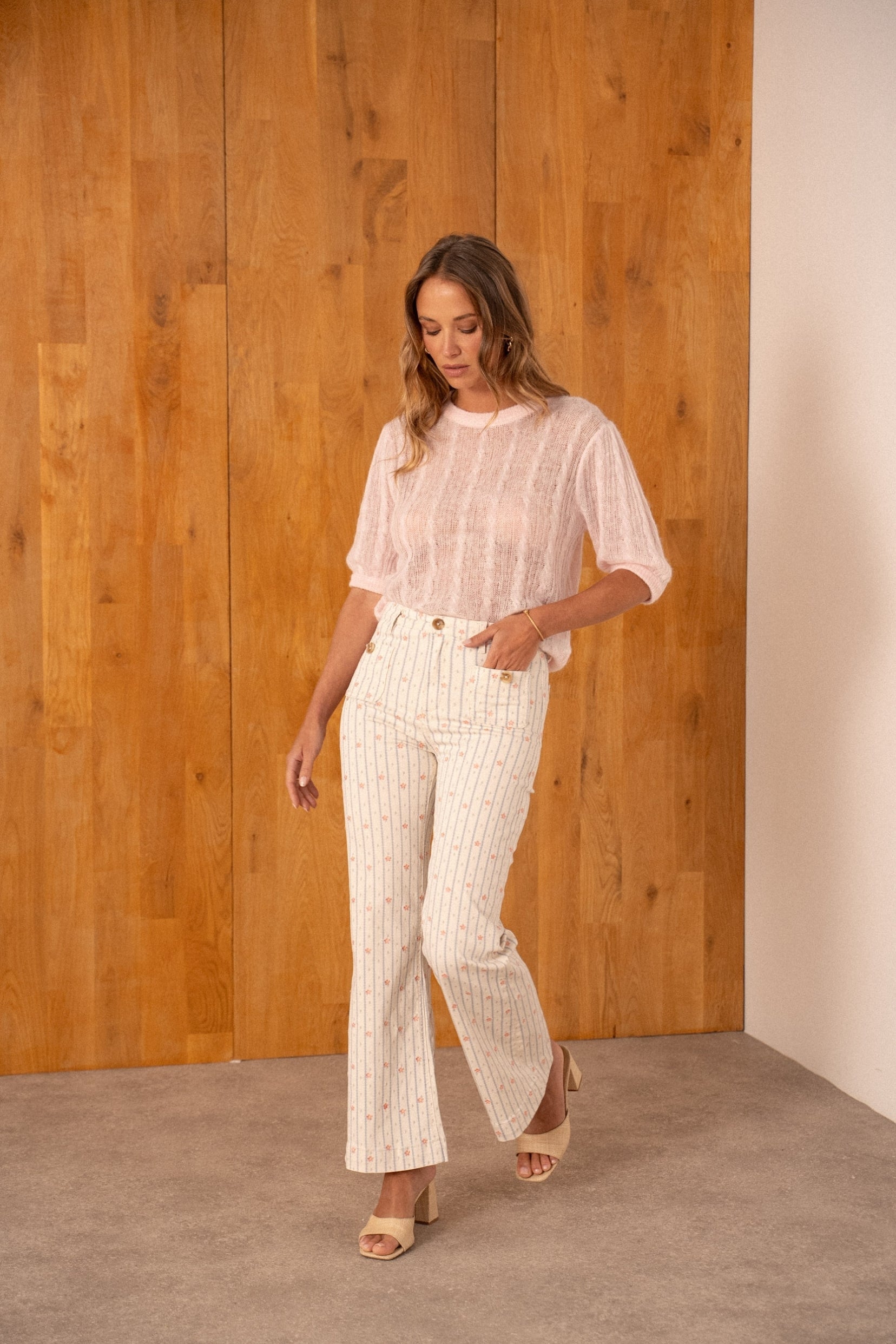 FRENCH EMBROIDERY JEANS