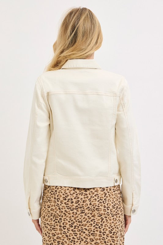 DENIM JACKET - IVORY
